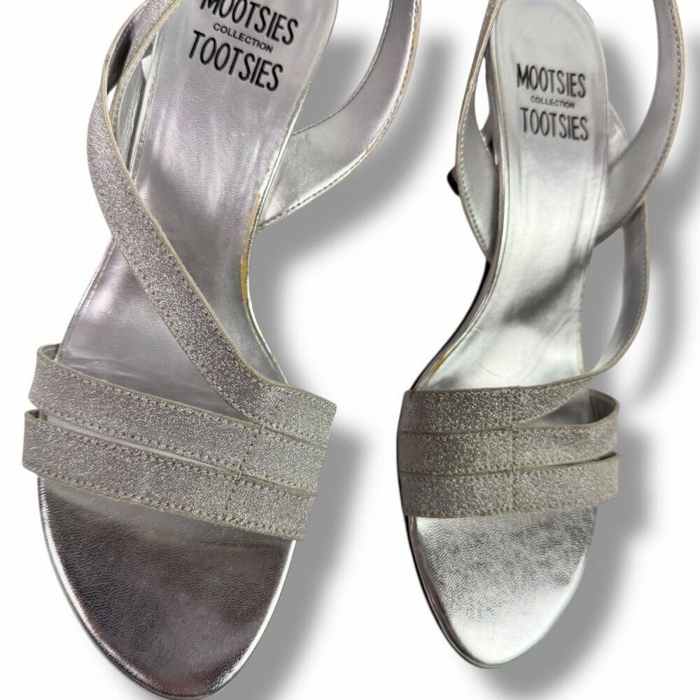 Mootsie Tootsies MoMarker Silver Sandal size 8.5 - Picture 4 of 7
